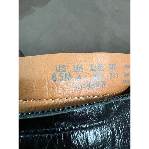 Franco Sarto Knee High Tall Black Leather Riding Style Boot Gold Buckle Size 6.5 - Picture 7 of 10